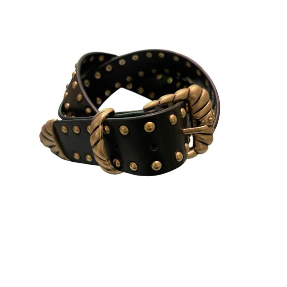 Good American Accessories - Good American Vegan Wide Studded Belt size S/M